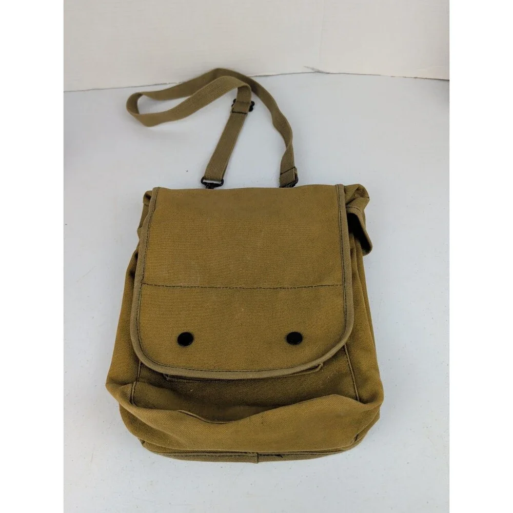 Reproduction Khaki Canvas WWII Map Carrying Case Good Condition